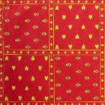 Provencal Rectangle Tablecloth Red "Patchwork" 59x118"