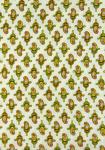 French Provencal Printed cotton Fabric Beige Calice
