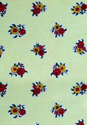 "Beige Flowers" French Provencal Printed cotton Fabric