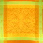 Set of 6 Orange "Epis" Jacquard Napkins