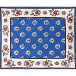 Quilted Blue Cotton placemat 15"x19", Maianenco pattern