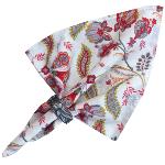 Provencal Cotton Napkin Red "Bastide