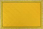 Reversible Placemat "Bamboo" design and plain Yellow