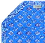 Octogonal reversible placemat Blue "Calissons”