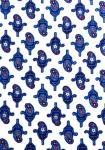 White Calice, 100% mercerized printed cotton fabric