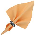 Plain Salmon Napkin 100% pure cotton by Valdrôme