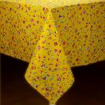 Provencal Square Cotton Tablecloth 57"X57" Ocher "Country" 