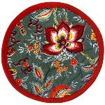 Cotton Quilted Anthracite coaster Colombes design