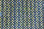 Reversible Placemat plain Yellow and "Blue Lotus" design