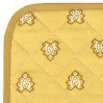 Quilted Potholder Provencal design Beige Roussillon