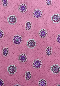 “Pink Mistraou”, Traditional French country fabric -Valdrôme