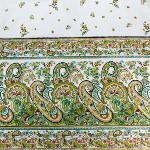 Rectangle Cotton Tablecloth 63X79" Lichen "Bagnols" pattern