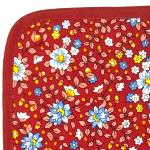Quilted Potholder Provencal design Red Liberty