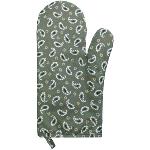 Almond Green Volutes Oven Glove - Provencal Design