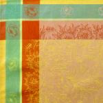 Yellow French Jacquard Placemat with Yellow Epis
