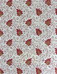 French Printed Fabric Campano Cream Coral