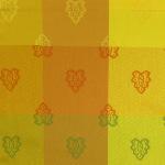 Square French Jacquard Yellow Tablecloth "Roussillon" 69"x69