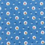 Cotton Napkin Blue "Flowers" authentic Provencal design