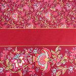 Rectangle Cotton Tablecloth 63X79" Cassis "Colombes" pattern