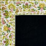 Provencal Black Square Cotton Tablecloth 67"X67" "Country"