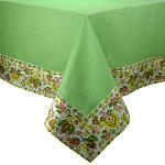 Provencal Light Green Square Cotton Tablecloth 67"X67" "Country"