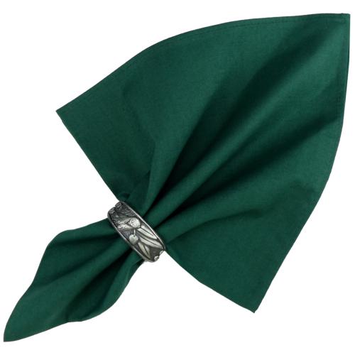 Plain Green Napkin 100% pure cotton by Valdrôme