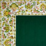 Provencal Green Square Cotton Tablecloth 67"X67" "Country"