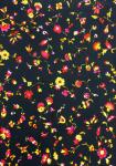“Black/Red Country”, 100% mercerized printed cotton fabric