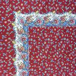 Garnet Rectangle Tablecloth 63X118" "Country" pattern