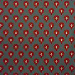 Provencal Anthracite 100% Cotton Napkin Indianaire pattern 