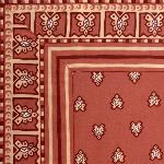 Provencal Rectangle Cotton Tablecloth Bric "Roussillon" 67" x 88,5
