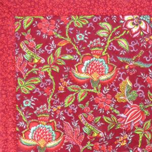 French Table Runner Red "Colombes" 18x59