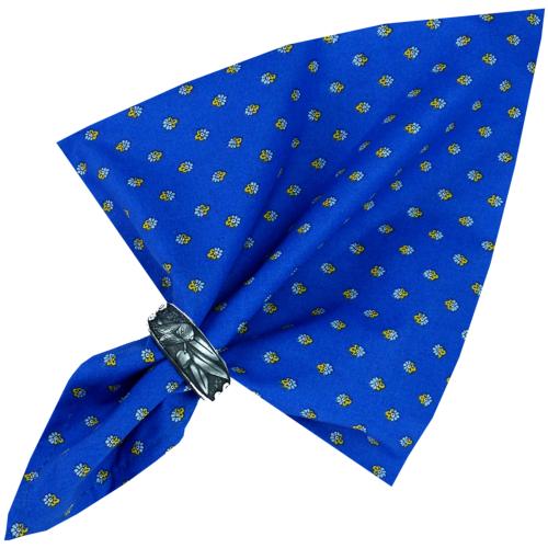 Blue Napkin, Provencal design "Esterel", 100% cotton