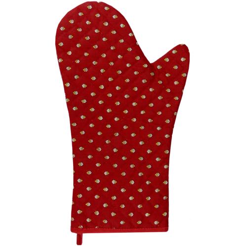 Esterel Brick Red Quilted Oven Glove – Provencal Design