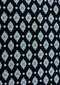 “Black Calissons”, 100% Provencal country cotton fabric 67