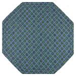 Octogonal Reversible Quilted Cotton Placemat Green "Batiste”