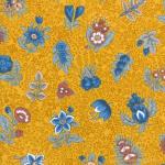 French Napkin Mustard "Floral" authentic Provencal design