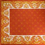 Rectangle Coral Pink Cotton Tablecloth 67"X102" "Campano"