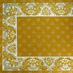 Rectangle Cotton Tablecloth Yellow Ochre 69"X102" "Campano"