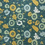 Rectangle Cotton Tablecloth Green "Flora" design