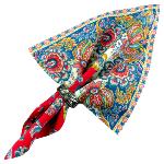 Red Napkin, Provencal design "Arles", 100% pure cotton