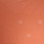 Provencal Square Cotton Tablecloth Terracotta 67"x67" "Luberon" 