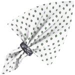 Ecru/Green Napkin, Provencal design "Esterel", 100% cotton