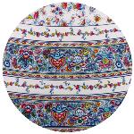 Round Cotton Provencal Tablecloth Multicolor "Country"