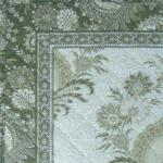 French Quilted Cotton Taupe color Placemat "Haveli" 14x18''