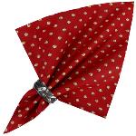 Red Napkin, Provencal design "Esterel", 100% cotton