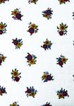 “White Flowers”, 100% French country cotton fabric 55