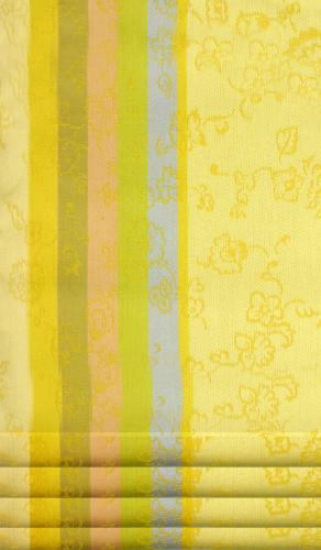 Set of 4 Jacquard Dishtowels 22x31" Yellow Country pattern !!! 4th FREE !!! 