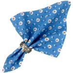 French Cotton Napkin Blue "Flowers" authentic Provencal design