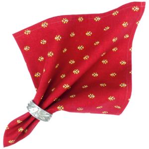 Provencal Fabric Printed Napkin Red "Lavandin
